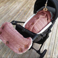Saco de dormir de punto grueso para bebé, forro de Cachemira de imitación infantil, envoltura para recién nacido, manta para cochecito de niño - details 35