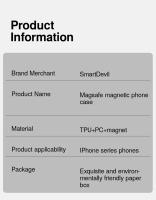 SmartDevil-funda de teléfono magnética de vidrio templado para iPhone 16 Pro Max, funda trasera transparente Magsafe para iPhone 16 Pro 16 - details 18