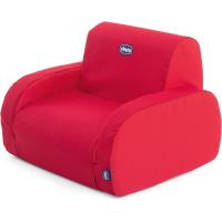 Infantil Convertible en Chaise Longue y Butaca, Sofá, 3 Configuraciones, Silla Cómoda y Ligera, Transformable, Puff Niños a Partir de 12 Meses, Color Rojo, 1 Unidad - details 0