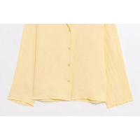 - Conjunto de camisa con botones de lino para mujer a la moda, cintura media elástica, bolsillos laterales, conjunto de dos piezas para mujer - details 7