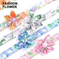 Collar nailon personalizado, collares perro impresos con placa de identificación grabada sin flores para perros pequeños, - details 2
