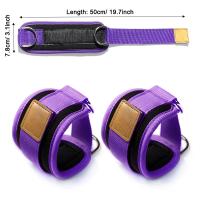 3PCS/SET Fitness Ankle Straps Adjustable D-Ring Foot Support Cuffs Gym Leg Strength Workouts Pulley With Buckle - details 6