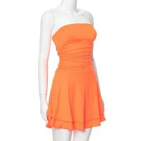 TARUXY-Mini vestido ajustado de cintura alta para mujer, informal, para vacaciones, con hombros descubiertos, Sexy, 2024 - details 1
