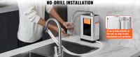 SucceBuy Máquina ionizadora de agua alcalina - Purificador de agua de hidrógeno pH 3.5-10.5 con 7 configuraciones, filtro de 8000 L, autolimpieza, hasta -550 mV ORP, blanco - details 5