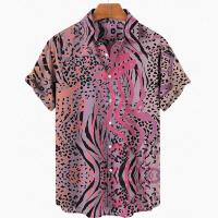Camisas de Verano de Manga Corta Estilo Surfista, Talla Grande, Tatuaje de Animal, Moda Hawaiiana, Playa, 2024 - details 7