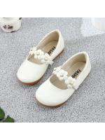 Zapatos planos florales de cuero para niñas, zapatos de vestir de alta calidad, suaves, de princesa, con flores, para fiesta de boda, 26-36 - details 7