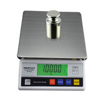 Báscula Digital electrónica de precisión, balanza LCD de 2x7,5 K/0,1G para laboratorio y cocina - details 0