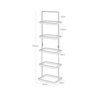 Dimension image for Shoe Rack on a white background