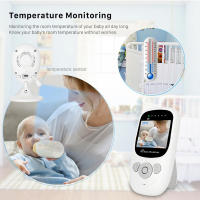 Monitor de bebé con intercomunicador inalámbrico, pantalla HD de 2,4 pulgadas, wifi, vídeo, 2,4G, cámara de seguridad con visión nocturna, nuevo - details 10