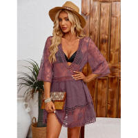 Traje de baño de playa hueco de estilo europeo y americano Ropa de protección solar - details 18