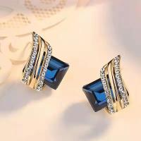 Pendientes de cristal rojo de moda de lujo, pendientes de gemas grandes para mujer, pendientes de compromiso, joyería, regalos de aniversario para fiesta de cumpleaños - details 6