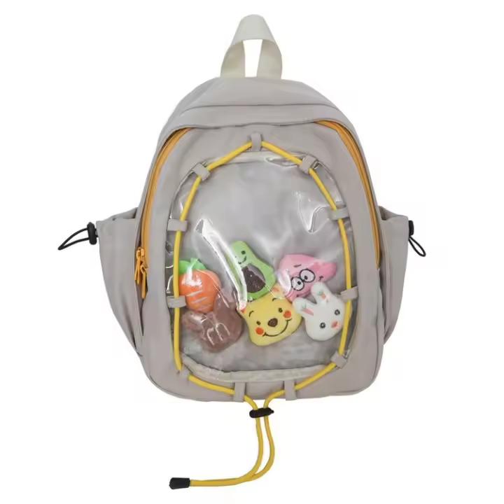 Estudiante, mochila escolar, niña, mochila, estudiante universitaria, transparente, fresca y dulce, nailon, invierno 2025 - 1