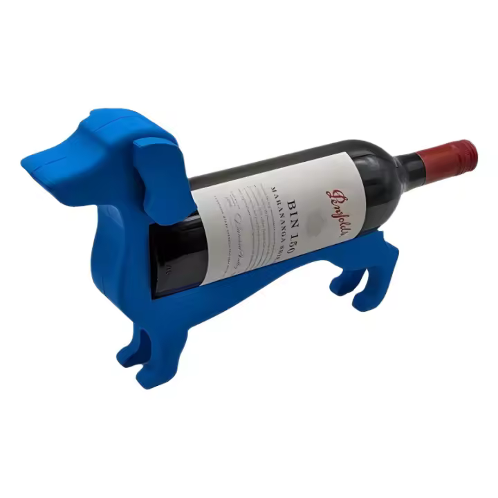 Estante de botella de perro salchicha, estante de botella de decoración creativa - 1