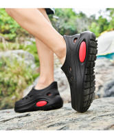 Sandalias de Hombre y Mujer Diseño Grueso de Suela con Agujero Moda de Playa, Deportes de Ocio, Temperamento Versátil Pisando Mierda - details 36