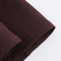 Falda plisada 3D Mini s con cuello redondo Moda para mujer en marrón - details 6