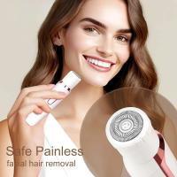 Afeitadora eléctrica 4 en 1 para afeitado de cuerpo completo, afeitadora para mujer, depiladora Facial para cejas, recortadora de nariz, depilación de Bikini indolora - details 7