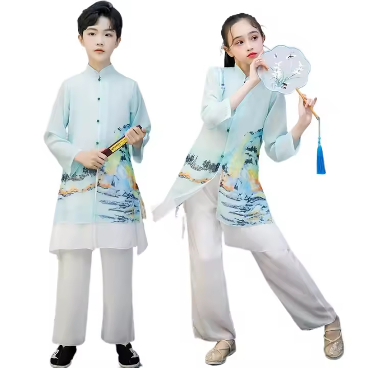 Hanfu, libro para estudiantes de escuela primaria Guoxue para niños, ropa para niños, disfraces antiguos de estilo chino, recitación para niñas - 1