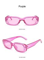 Gafas de sol cuadradas negras para mujer, gafas de sol rectangulares pequeñas, espejo transparente graduado para mujer - details 15