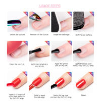 Kit de esmalte de uñas de Gel, 30 Uds., 27 colores, juego de uñas de Gel UV con capa superior para Base, esmalte de uñas de Gel con capa superior mate - details 6