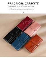 Cartera larga de cuero para mujer Anti-robo RFID, hecha de cuero genuino con lining de microfibra - details 9
