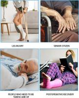 Cinturón de Asistencia para Caminar [3 Belt] Mejorado con 3 Asas de Goma, Cinturón de Transferencia para Pacientes Mayores - details 0