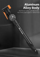 WEST BIKING-bomba de aire portátil para bicicleta, Inflador de neumáticos con válvula Schrader Presta, manómetro preciso, 120PSI, aleación de aluminio - details 4