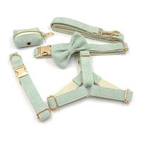Collar pana verde menta gato, personalizado, antipérdida, para perros pequeños, medianos y grandes, suave, conjunto de correa - details 10