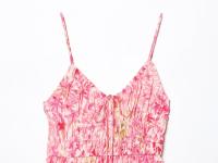 Vestido lencero midi estampado popular para mujer europea y americana - details 3