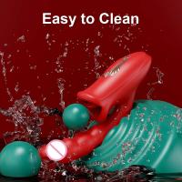 Leten-vibradores consoladores realistas para mujer, vibrador de punto G, lengua, lamiendo pezón, clítoris, estimulador de vibraciones, Juguetes sexuales para adultos 18 - details 11