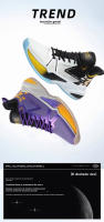 Zapatos de baloncesto transpirables y usables con absorción de impactos y antideslizantes para estudiantes. - details 1