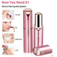 Recortador de cejas eléctrico, Mini depiladora, lápiz labial, depilación Facial, herramienta de afeitar indolora portátil para mujeres - details 1