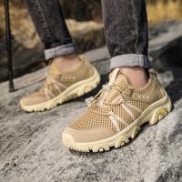 Zapatos de senderismo de montaña para hombre y mujer, zapatillas deportivas transpirables para caza, talla grande 36-46, verano - details 1