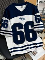 Camiseta de fútbol deportiva con cuello en V para hombre, camiseta de fútbol n. ° 66, ropa informal transpirable de manga corta de gran tamaño, ropa de calle - details 3