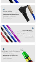 Bastones nórdicos para Senderismo, bastón telescópico de aleación de aluminio 7075, muleta de tiro, 2 piezas - details 5