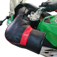 Guantes de Ciclismo para Invierno Cubierta de Manillar de Moto Calentada y Reflectante con Tira Reflectante Engrosada - details 4
