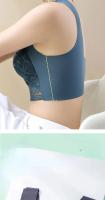L-6L sujetador grande para mujer, Push Up de seda helada, Bralette superior sin costuras, sujetadores de encaje inalámbricos para verano, Top de talla grande, lencería, ropa interior 15019 - details 6
