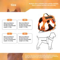 Nuevo arnés táctico para perros estilo chaleco con correa antitirones: diseño reflectante a prueba de escapes para caminar de forma segura perros medianos/grandes - details 0
