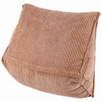 Cojín de respaldo de lectura, almohada de cuña para la espalda, almohadilla Lumbar, cama, silla de oficina, almohada de descanso, soporte para la espalda (café) - details 5