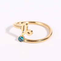 Anillo de Zodiaco Ajustable Miravia Anillo de Constelación con Circonio y Piedra Natal, Regalo Astrológico para Mujer/Hombre, Acero Titanio, 12 Signos del Horóscopo, Anillo Abierto de Moda - details 11