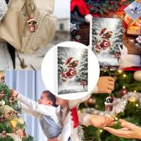 Calendario de Adviento de Navidad 2024,con 24 encantadores colgantes de perro salchicha, adornos de árbol de Navidad para decora - details 17