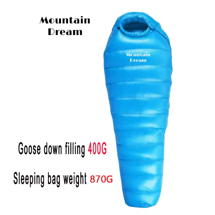 Bolsa de plumas de ganso blanco para adultos, saco de dormir cálido para tres estaciones, adecuado para vistas mping - 1