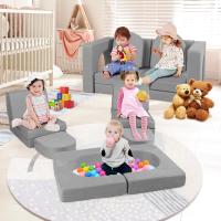 para Niños de 8 Piezas, Sofá Infantil con Tela de Gamuza Cómoda, Fundas Antienvejecimiento y - details 1