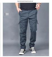 Pantalones de algodón para hombre al aire libre, pantalones Cargo gruesos y cálidos con forro, pantalones casuales para personas mayores, pantalones de invierno holgados - details 14