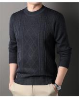 Hombre Color sólido 2024 nuevo Otoño Invierno cálido suéter de moda Casual y cómodo suéter suave - details 8