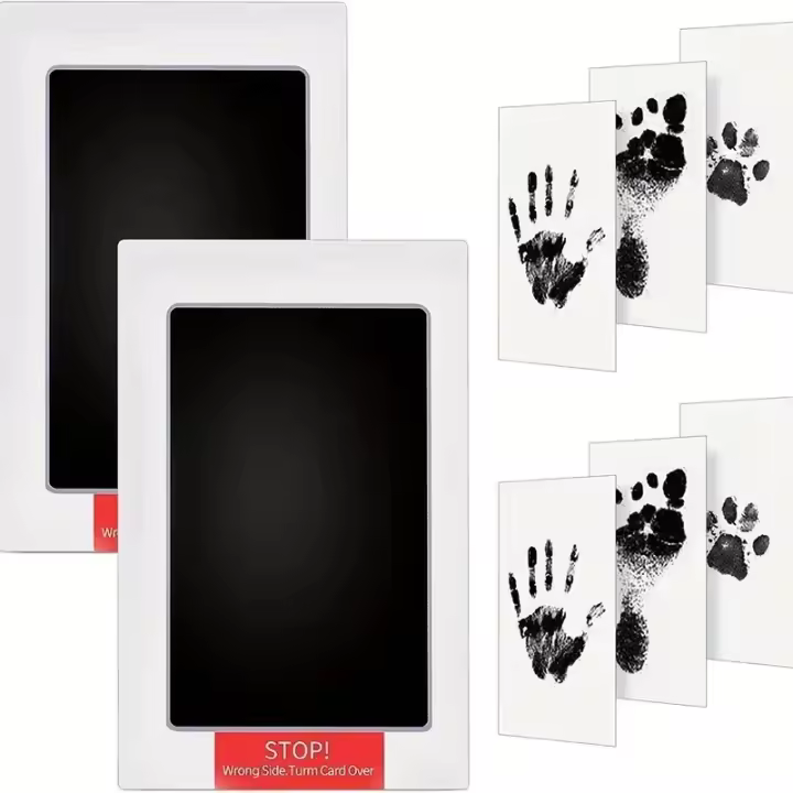 Kit de Grabado de Huellas de Bebé Sin Tinta Necesaria Recuerdo Unisex Hecho en China - 1
