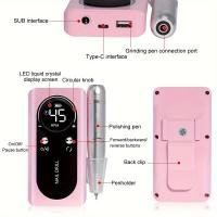 Máquina de manicura profesional portátil, inalámbrica, de 45000 RPM, en colores púrpura/rosa/blanco Aurora para pulir y eliminar la - details 6