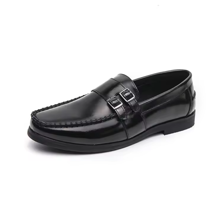 Estilo de pelo puntiagudo casual británico mocasines tendencia transpirable. - 1