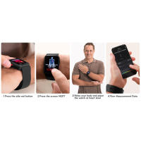 Reloj inteligente HISOLAN con manguito Iatable, seguimiento preciso de la salud, monitor de presión de muñeca, monitoreo de oxígeno en sangre y corazón - details 6