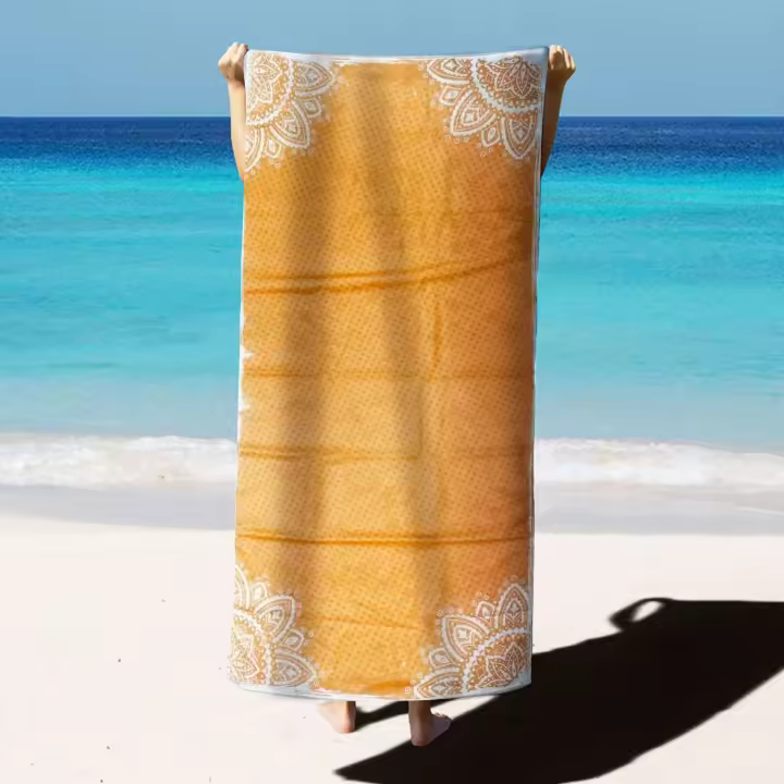 Toallas de playa de microfibra, toalla absorbente súper suave para nadar de secado rápido para natación, deportes, playa, Camping, gimnasio, - 1