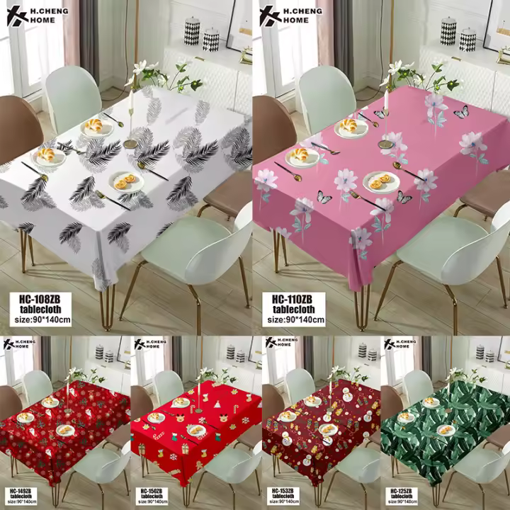 Tablecloth Dustproof Waterproof Oilproof Dustproof Kitchen Tablecloth Cover Cloth Simple 90×140CM ins Style Rectangle Tablecloth - 1